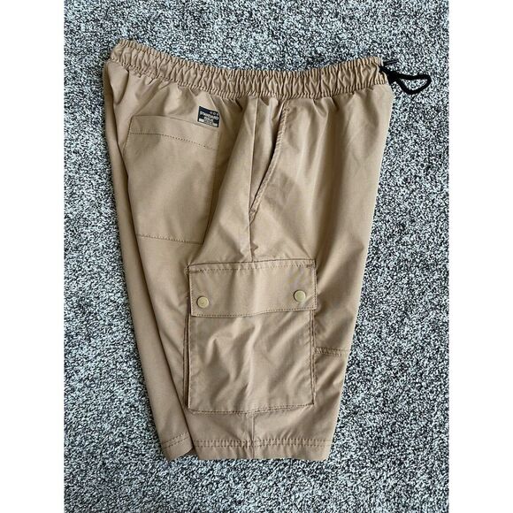 Southpole Standard Issue Cargo Shorts Men's XL‎ Tan Outdoor Lightweight 90's Y2K - Picture 3 of 8